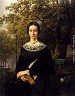 Barend Cornelis Koekkoek Portrait Of A Young Lady painting